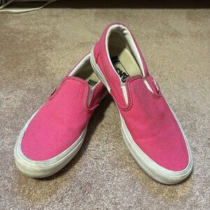 CLASSIC Custom pink Vans slip ons